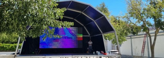 Praça 1º de Maio com ecrã gigante para assistir ao Mundial 2026